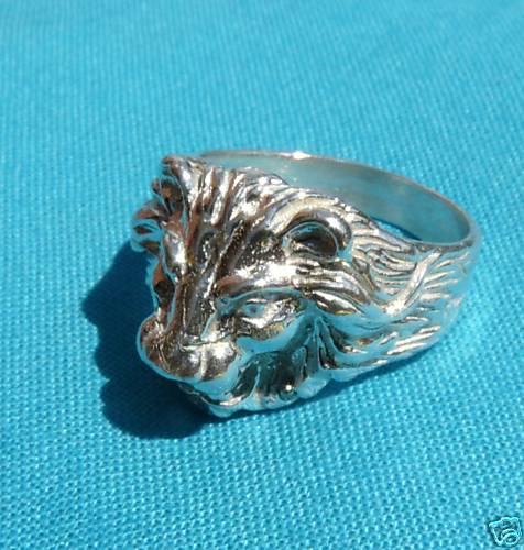 Bague avec tête - de, lion