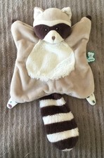 Doudou Raton laveur gris noir