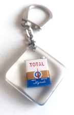 Ancien porte-clés  Bidon TOTAL HUILE MOTEUR Altigrade Automobile Bel état