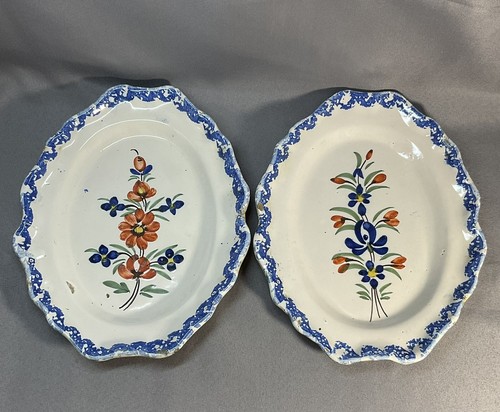 Deux plats faience - deux,