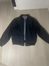 lacoste reversible harrington jacket black vintage 80s