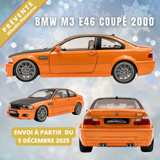SOLIDO BMW M3 COUPE E46 SOLIDO WORKS S1806509 1:18  NEUF BOITE PREVENTE NOV2025