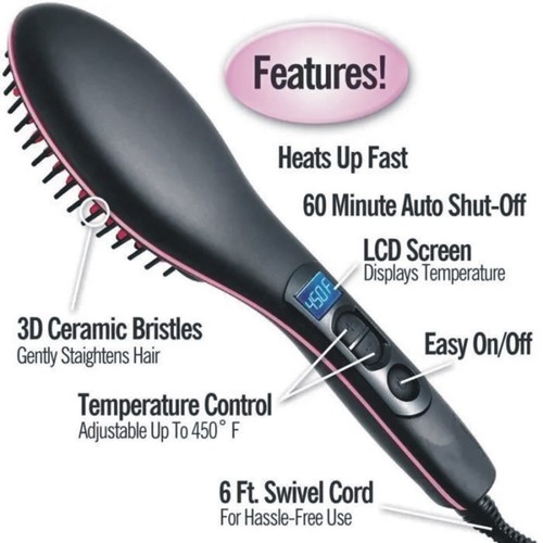 Brosse lissante chauffante - brosse,