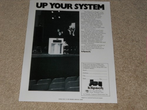 Klipsch 1979 speaker - klipsch,