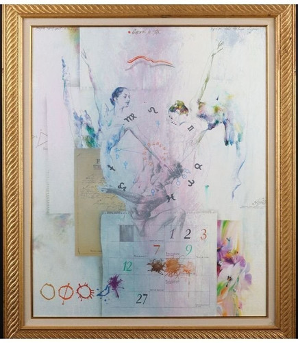 Tableau original huile - , signé