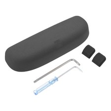 Étui à lunettes pour Porsche Macan 2017-2023, ABS, daim noir, 1 ensemble