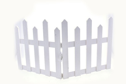 Clôture bois blanc - x,