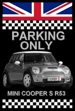 plaque " PARKING ONLY MINI