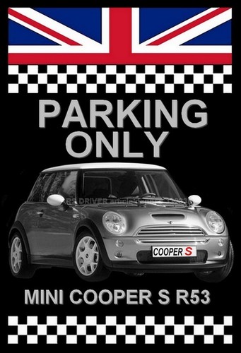 Plaque parking only mini - ",
