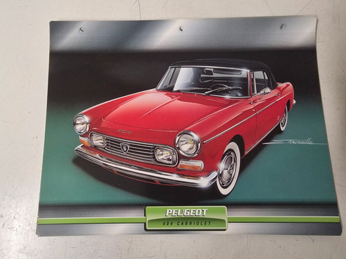 Carte fiche voiture - carte,