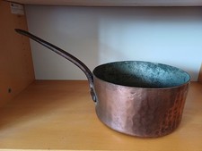 DEHILLERIN Grande Casserole Ancienne En Cuivre Martelé  4,598 Kg