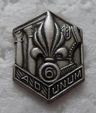 PIN'S MILITAIRE DU 6 REGIMENT