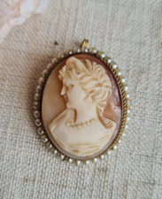 ANCIENNE BROCHE PENDENTIF