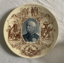 Assiette Parlante Ancienne Faience Sarreguemines  Mac Mahon