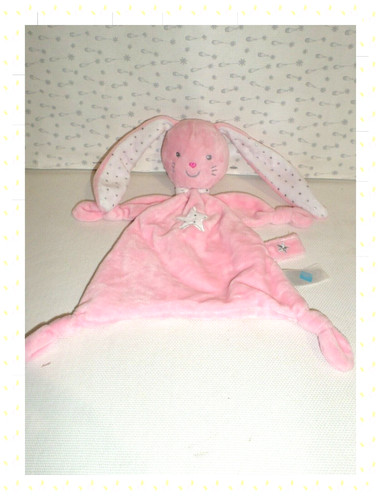 Doudou semi plat lapin - doudou,