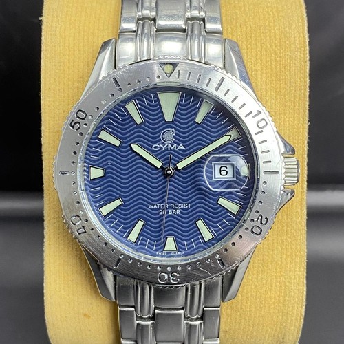 Rare cyma diver cadran - cadran, bleu