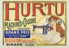 MACHINES à COUDRE HURTU Rugm-POSTER HQ 40x60cm d'une AFFICHE VINTAGE