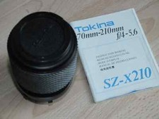 Tokina SZ-X 210 Objectif avec notice. 70 à 210 mm