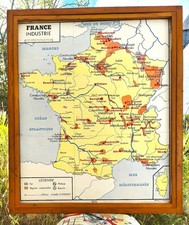 ancienne carte géographie Rossignol  France industrie énergie