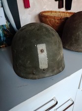 Sous-casque fibre seconde guerre mondiale marquage officier Lieutenant +araignée