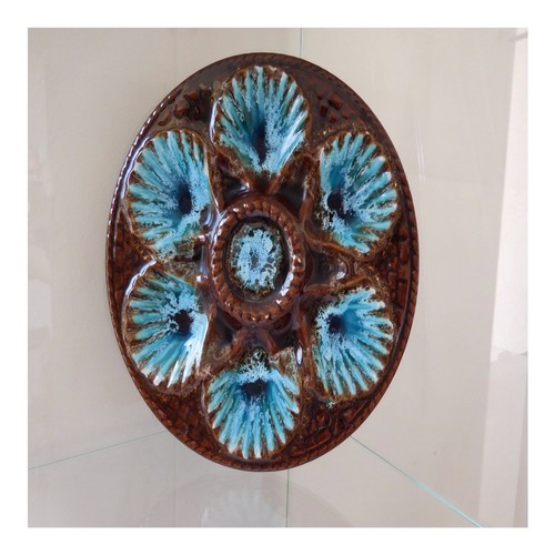 Assiette faïence coquillages