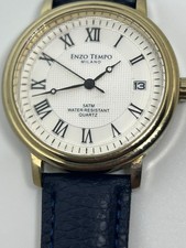 Enzo Tempo Classic Style 36.5mm Stainless Steel Quartz Watch