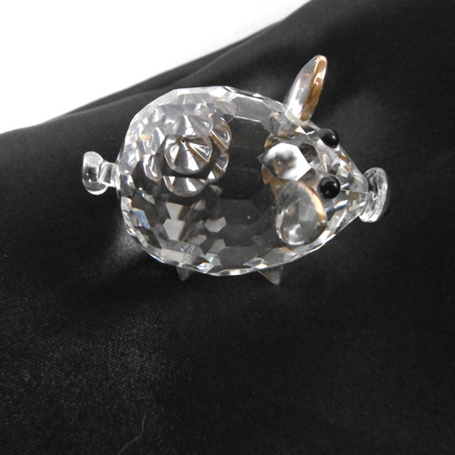 Cochon verre facetté - cochon,