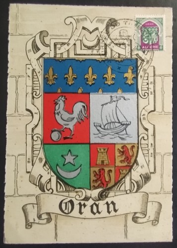 Carte maximum timbre algérie - carte,