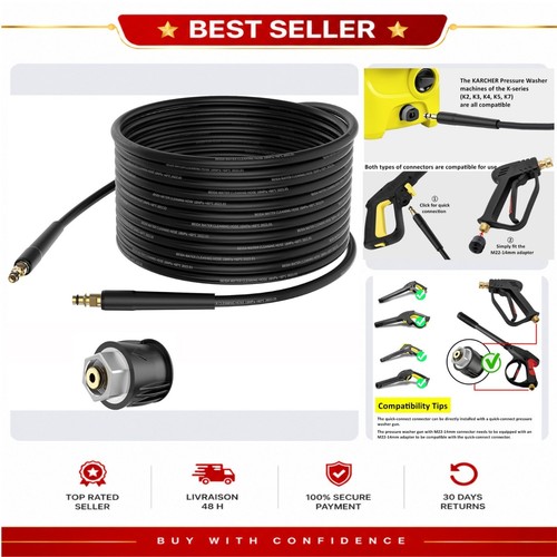 Tuyau flexible 10m nettoyeur