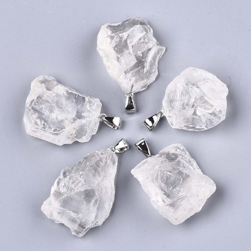 Pendentif cristal roche - cristal, de