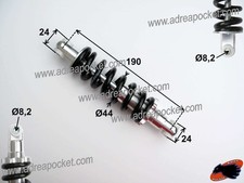 Amortisseur Arrière 6S 190mm Réglable Pocket Cross / Trottinette
