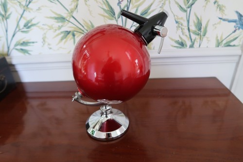 Syphon boule rouge - rouge, socle
