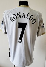 Maillot de football Nike Manchester United 2006 - 2007 Extérieur #7 Ronaldo...