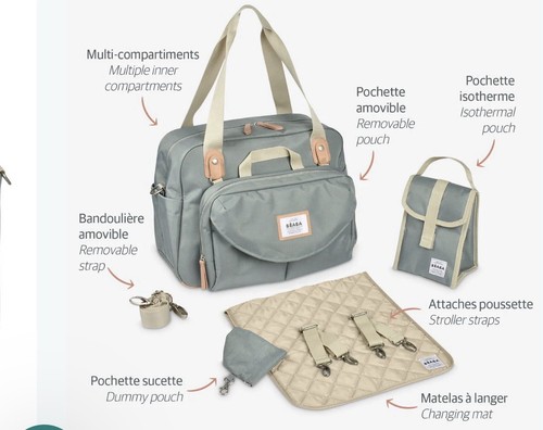 Beaba geneve diaper - beaba, bag