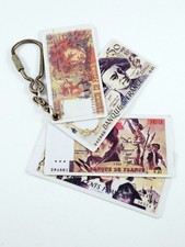 PORTE-CLES - BILLETS - BANQUE de FRANCE 1980s - Dépliant, Vintage - Souvenir