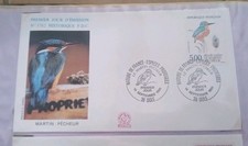 ENVELOPPE 1ER JOUR   - NUMEROTEE FDC- MARTIN  PÊCHEUR -1991