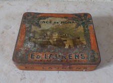 Vintage Cigarette tobacco Tin box ED LAURENS Prince de Monaco antique Egypt vtg