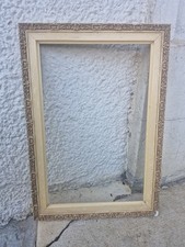 Cadre Ancien En Bois Laqué Époque 1900