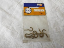 Lot de 8 Crochets Ouverts en Laiton de 2,5 x 16mm