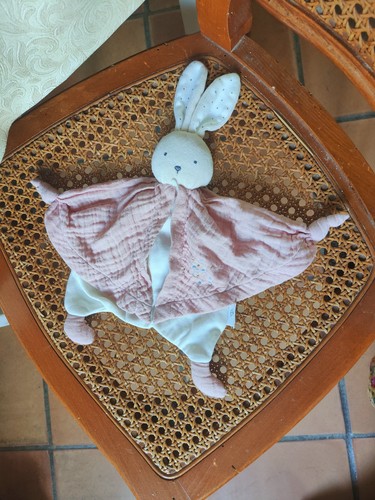 Doudou lapin coton bio - lapin,