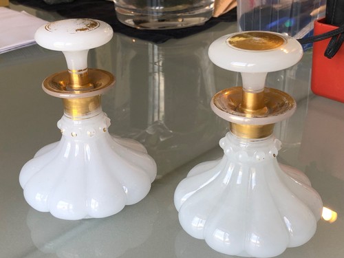 Paire flacon opaline - paire, baccarat
