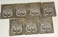 Lots De 7 Anciens pochoir en