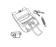 PLATINE SERRURE DE TOP CASE