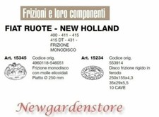 Disque D'Embrayage Pour Tracteur 400 411 415 FIAT Roues New Holland 15345