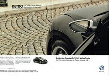 Publicité Advertising 078  2014    Volkswagen  (2p)  COX série origin Coccinelle