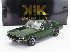 FORD MUSTANG GT FASTBACK COUPE 1968 GREEN USA KKSCAKE KKDC181391 1:18 LHD VERT