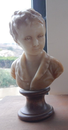 Buste enfant cire sur - buste, socle