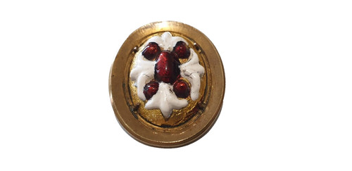 Ancien bijou broche émaillée - ancien,