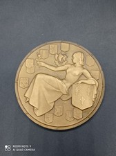 Médaille Bronze Compagnie Transatlantique  Île-de-France French Line , Paquebot.