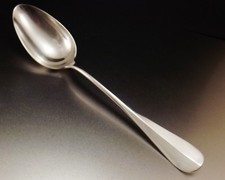 CHRISTOFLE MODELE BAGUETTE FIDELIO CUILLERE SERVICE A RAGOUT METAL ARGENTE 1930